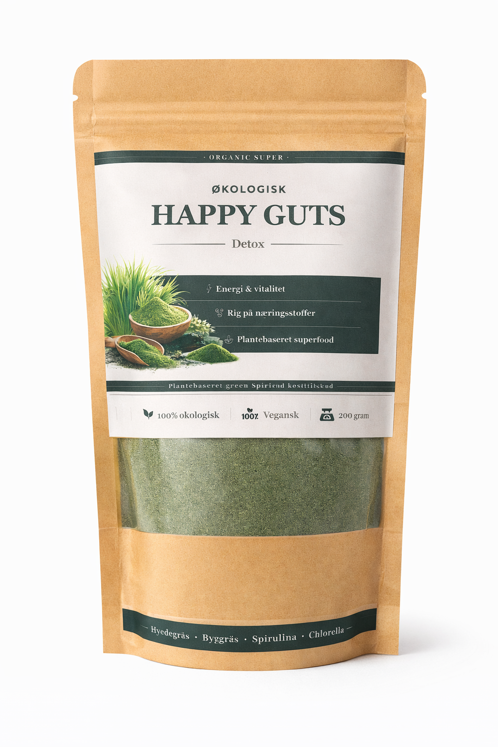 Økologisk Happy Guts Detox – Grøn balance og lethed i hverdagen