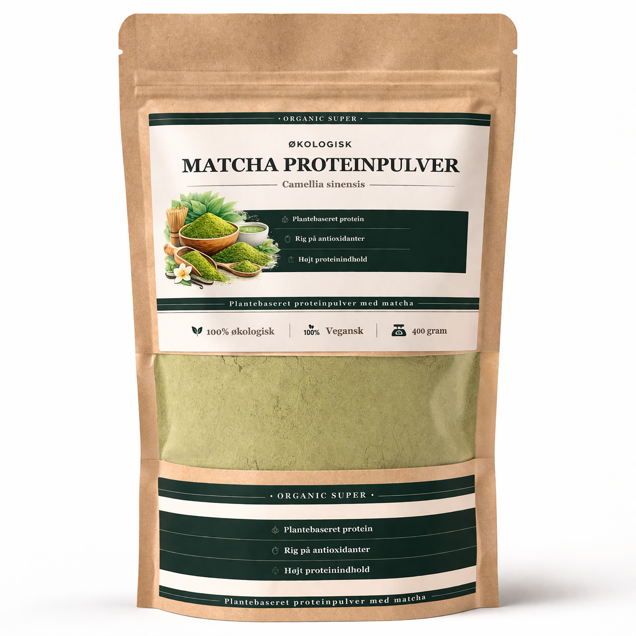 Økologisk Matcha Protein Pulver – Til den bevidste kvinde