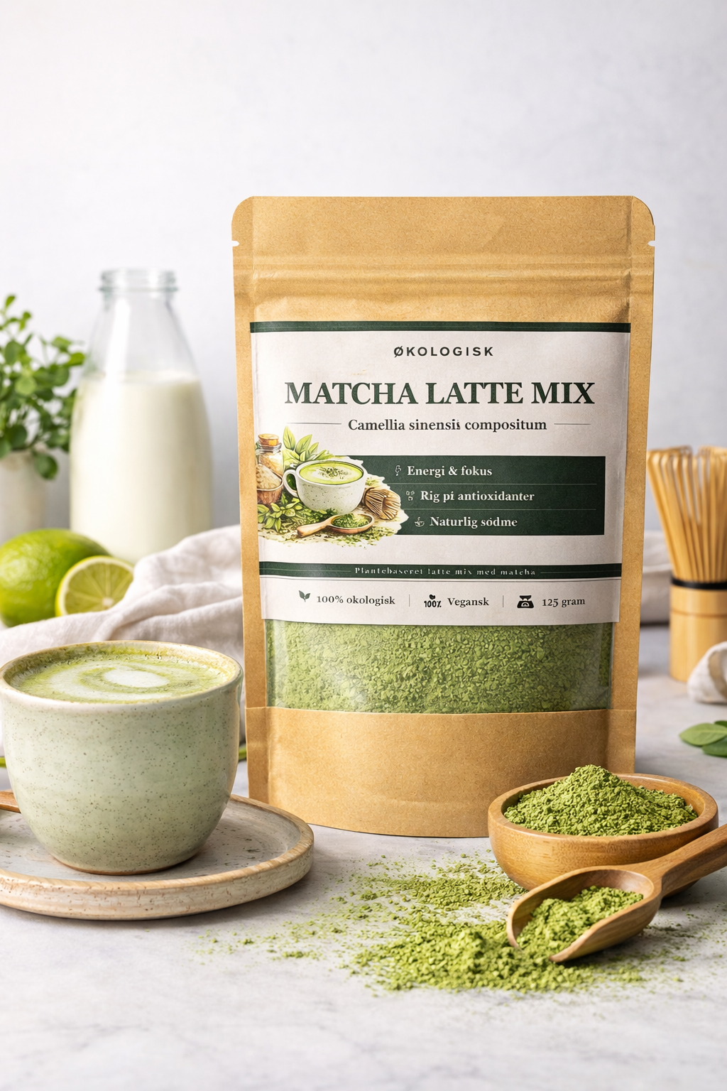 Økologisk Matcha Latte Mix – Ro, fokus og naturlig energi